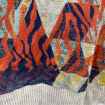 RTR Aldo Martins Naeba Geometric Multicolor Patchwork Long Sleeve Cardigan Sz 2 Orange Photo 11