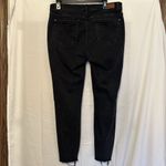 Judy Blue Jeans Womens Size 13/31 Skinny Fit Distressed Raw Hem Black Cheetah Photo 3