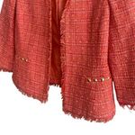Vince Camuto Tweed Cropped Blazer wool blend orange pink size 2 petite 2P Photo 4