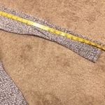 EXPRESS semi sheer long sleeve animal print scoop neck pullover top gray white Photo 4