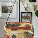 Tommy Bahama Vintage 90s Y2K  Palm Tree Tapestry Baguette Bag Purse Photo 0