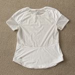 Lululemon Home Stretch Short Sleeve Shirt White Mesh Back Run T-Shirt Top VEUC Photo 3