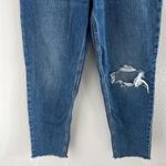 Levi's 80's Mom Jeans Denim Distressed Fray Hem Knee Blowout 25 Photo 3