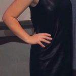 5|48 Black Faux Leather dress  Photo 4