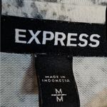 EXPRESS Women's Snake Print Top - Gray and Gold Medium Cropped Photo 1