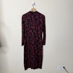 Sweaty Betty NWT  Black Long Sleeve Jersey Knit Graphic Sweater Midi Dress Size 8 Photo 3