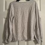 Champion  Womens Arkansas Razorbacks L Gray Long-Sleeve Shirt Puff Sleeves Photo 4