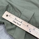 Loft ‎ Pleated Cuff Hem High Waist Paperbag Shorts Khaki Green 6 Photo 11