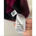 Ganni NWT Striped Colorblock Wool Knit Sweater Top Purple Small Photo 4