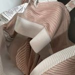 Lululemon  Run For Gold Tank Top Size 6 Coral Silver Stripe White Naked / White Photo 7