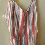 Bobi  Striped Open Back Tie Romper Size XS Photo 3