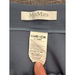 Max Mara Dress Pants Blue Gray Wool Trousers ankle straight leg Made in Italy Size 10 Photo 6