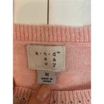 A New Day 🚨 SALE ‼️ pink pointelle crewneck sweater small Photo 3