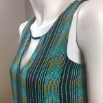 Bar III Green Geometric Print Shift Dress Photo 7