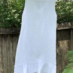 Francesca Bettini White Linen Maxi Dress Size S Photo 5