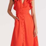 Veronica Beard Sada Dress In Red 6 Photo 3