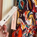 AQUA  Bloomingdales Summer/Spring Colorful Fit and Flare Mini Ruffle Dress Photo 2