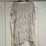 Surf Gypsy ‎ Boho Light Purple Tie Dye, Metallic Star Print Swim Coverup medium Photo 4