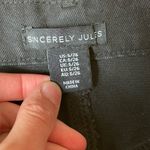 Sincerely Jules Black Denim Cargo Maxi Skirt | Size 5/26 | NWT | Front Slit | Utility Y2K Photo 3