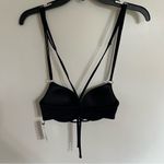 Shade & Shore  Women's 34B Bikini Top Black Push-Up Double Strap New Photo 12