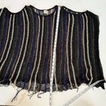 L Space Nightfall Swim Cover Up One Size Open Shoulder Beach Sweater Fringe Boho Black Photo 13