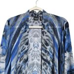 Chico's Travelers Cardigan Womens Large Multicolor Mixed Artsy Print Open Sweater Photo 1