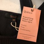 Quince Womnes Cropped One Shoulder Sweater Knit Tank Top Ribbed Black XS Photo 4