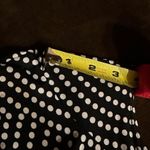 London Times Black & White Polkadots Midi Short Sleeves Empire Dress Waist SZ 8 Photo 8