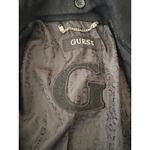Guess  Black Wool Blend Pea Coat‎ Women's Double Breasted Jacket Sm Photo 3