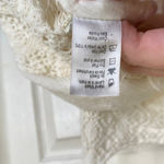 l*space L Aloha Mini Dress Crochet Fringe Floral White Coverup Summer Size Medium Photo 6