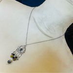 Handmade Handcrafted chandelier cat eye dragon vein larvikite crystal pendant necklace Photo 1