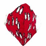 Vera Bradley Playful Penguins Face Mask, Red Photo 0