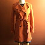 Via Spiga Women's Vibrant Orange Trench Coat Photo 2