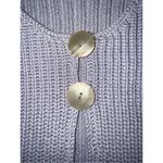 J.Jill 100% Cotton Lilac Knit 2 Button Front Mini Bell Sleeve sweater Purple Size L Photo 4