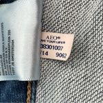 American Eagle  Outfitters Hi-Rise Jegging Super Stretch Ripped Blue Jeans Size 4 Photo 13