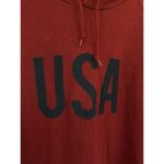 Old Navy  USA Heather Red‎ Hooded Sweatshirt Pullover Hoodie Kangaroo Pocket XXL Photo 1