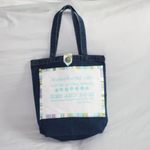 Funny White on Blue Denim Pet Lover Open Top Unlined Tote Bag NEW Photo 8