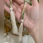 Cupcakes and Cashmere Floral and Metallic Top with Smocking and Tassels Size Med Photo 3