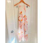 Corey Lynn Calter Zola Midi Dress‎ XS Spring Summer Parrot Animal Halter Neck White Photo 4