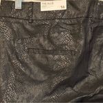 Lane Bryant  Black Coated Snake Print The Allie Ankle Pant NWT‎ 16P Photo 9