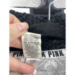 Victoria's Secret PINK Pajamas Womens Small One Piece Black Sherpa Fair Isle Photo 5