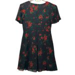 Ralph Lauren Lauren Womens Dress Size 12 Dark Floral Romantic Christmas Flowy Photo 1