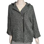 ZARA  Knitwear Outerwear Women’s 14 XL Gray White Black Marled Cardigan Jacket Photo 1