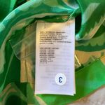 Farm Rio Women’s M Green Cream Tropical Groove Long Sleeve Viscose Blouse Photo 8