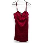 Princess Polly  Diva Floral Print Sleeveless Lingerie Mini Dress in Deep Red NEW‎ Photo 2