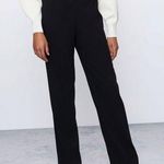 Aritzia  Babaton Brett Flat Front Black Trouser Pant Japanese Fabric size 6 Photo 0