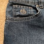 Gloria Vanderbilt dark blue slightly distressed blue jeans Size 8 Photo 4