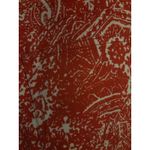 Etcetera Women's Red & White Paisley Print Cotton Blend Cropped Pants Photo 5