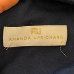 Amanda Uprichard Navy Bodycon Long Sleeve Zipper Dress Photo 2