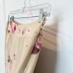 Rena Rowan Womens Vintage Silk Pleated Midi Skirt Size 4P Fairy Y2K Cottagecore Pink Photo 3